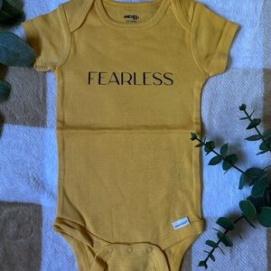 Fearless Yellow Kids One Piece